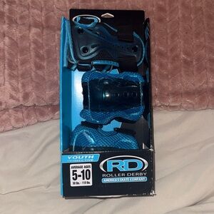 Skate & Roller Derby Boys Protective Gear Pack (Knee, elbow, wrist) Ages 5 - 10